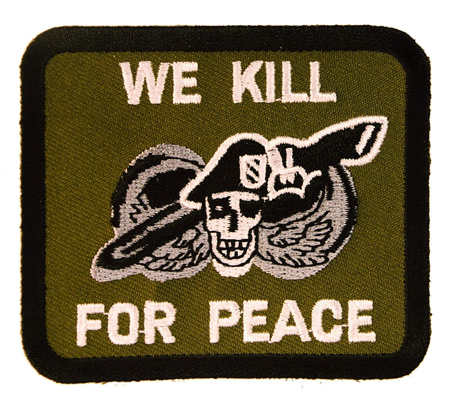 WE KILL FOR Peace Vietnam Pow Mia Embroidered Patch