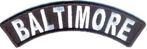 BALTIMORE Rocker Biker Motorcycle Embroidered Patch Craft Supply