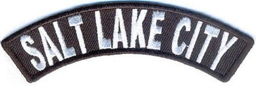 SALT LAKE CITY Rocker Biker Motorcycle Embroidered Patch