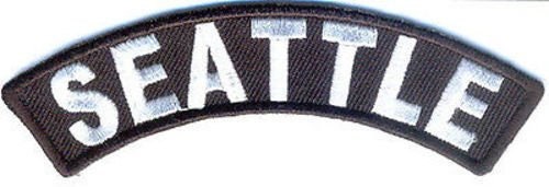 SEATTLE Rocker Biker Motorcycle Embroidered Patch