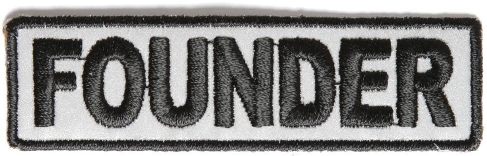 FOUNDER Reflective Biker Motorcycle Embroidered Patch Craft Supply