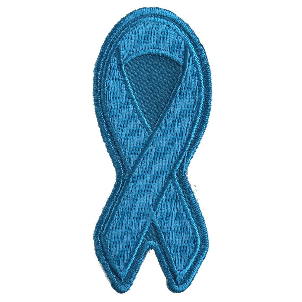 BLUE RIBBON Child Abuse and Bullying Awareness Motorcycle Biker Patch