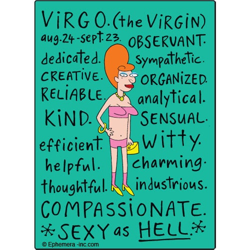 Virgo Nice Zodiac Sign Clayboys Funny RECTANGLE MAGNET