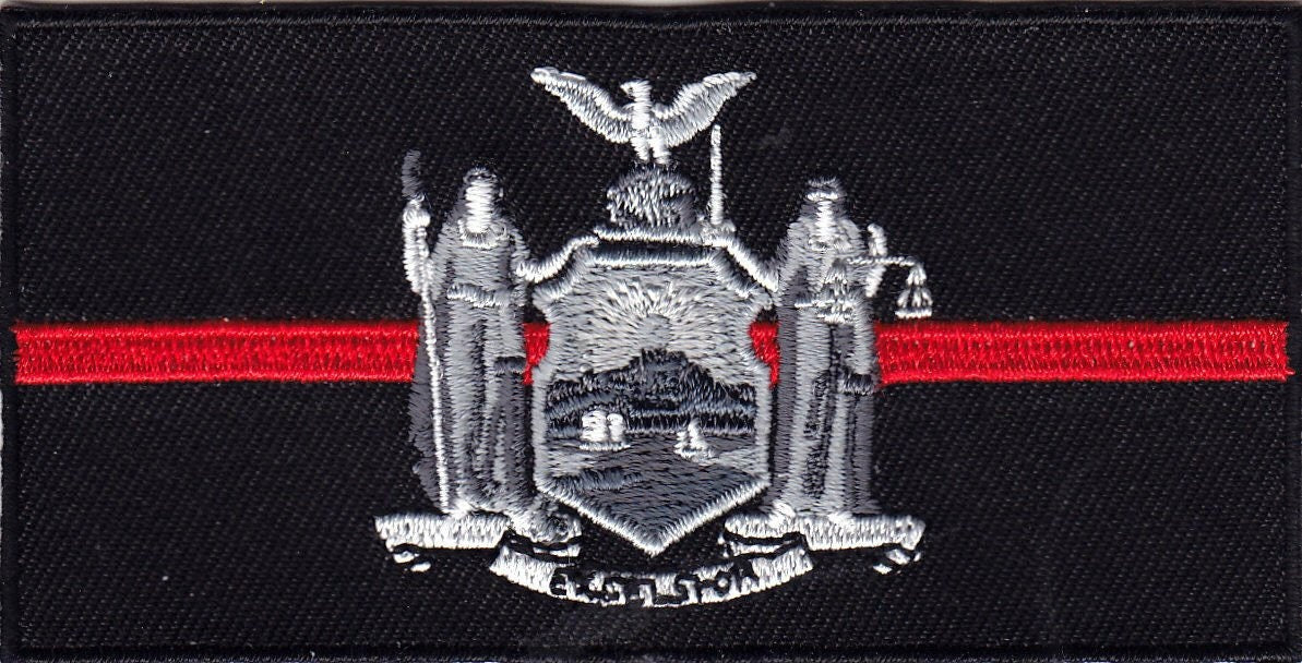 NEW YORK STATE Thin Red Line Firefighter Rescue Patch