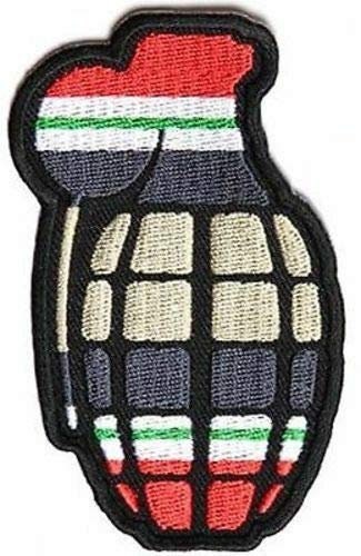 GRENADE IRAQ WAR Ribbon Colors Military Biker Motorcycle Patch Craft Supply