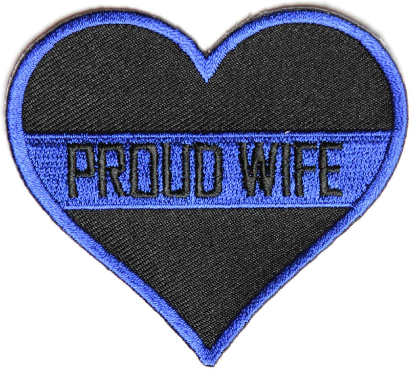 PROUD WIFE Thin BLUE Line Stripe Police Sheriff Law Enforcement Patch