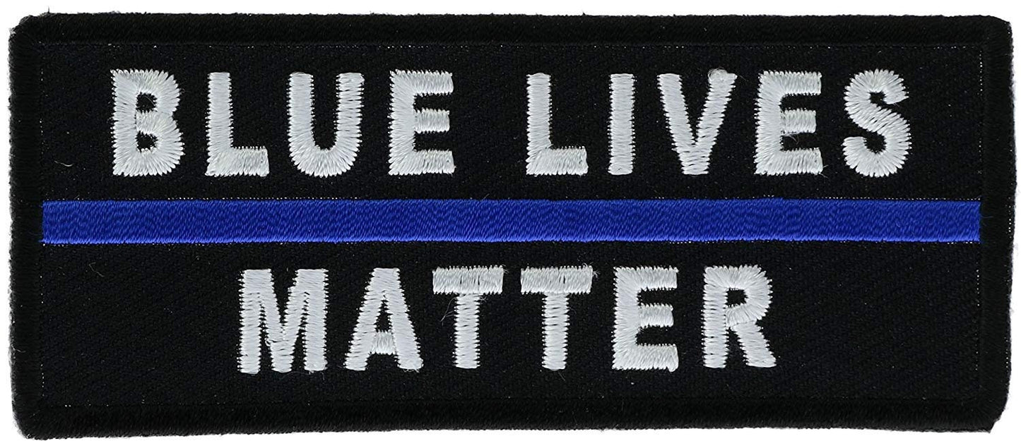 BLUE LIVES MATTER Thin Blue Line Police Sheriff Law Enforcement Patch Craft Supply