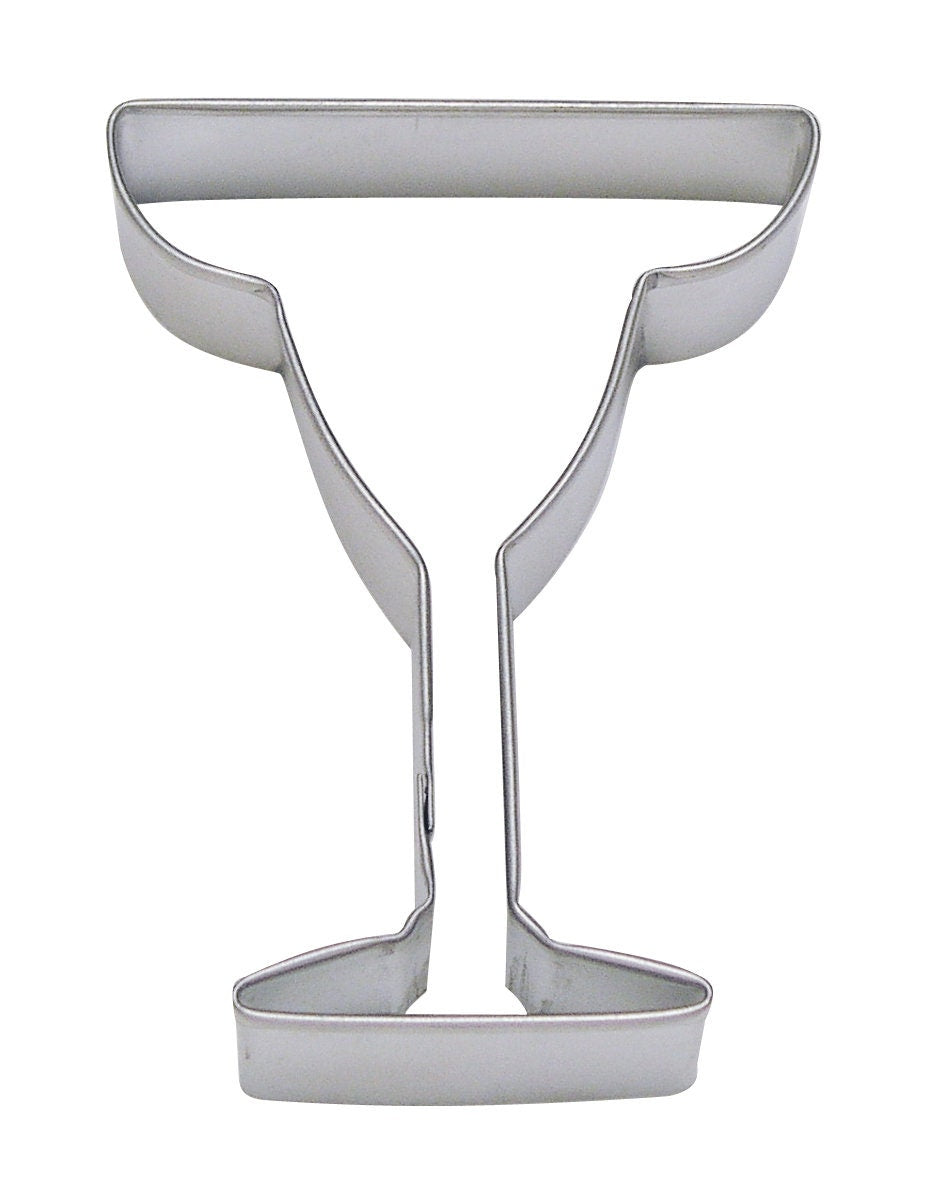 MARGARITA GLASS Cookie Cutter Metal 4 Inches - Tequila Bar Party Stencil Fondant