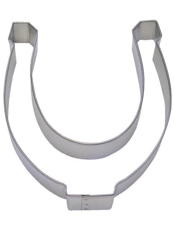 HORSESHOE Cookie Cutter Metal 5 Inches - Stencil Fondant Horses Barn Farm Riding Craft Supply