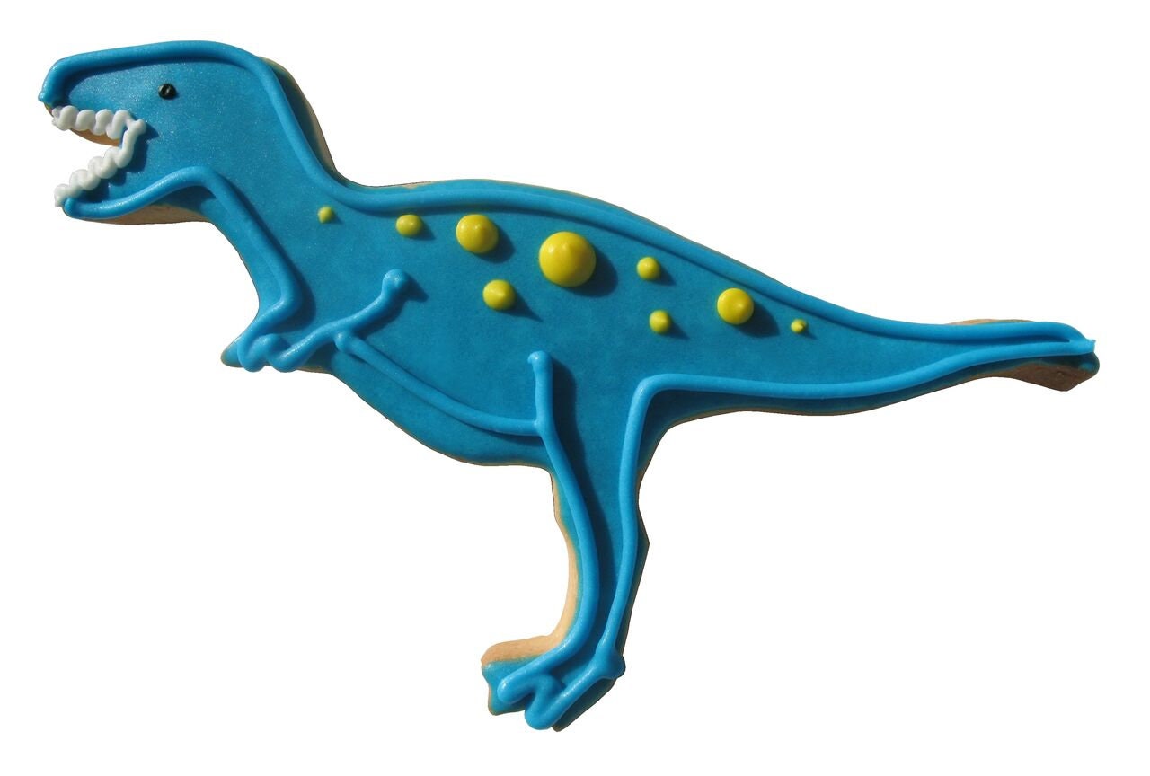 T-REX TREX TYRANNOSAURUS Cookie Cutter Metal 6 Inches - Stencil Fondant Dinosaur Craft Supply