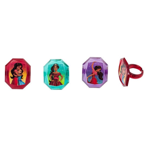 12 ELENA OF AVALOR Cupcake Rings Noble Heart Cake Toppers for Birthday Party Decoration