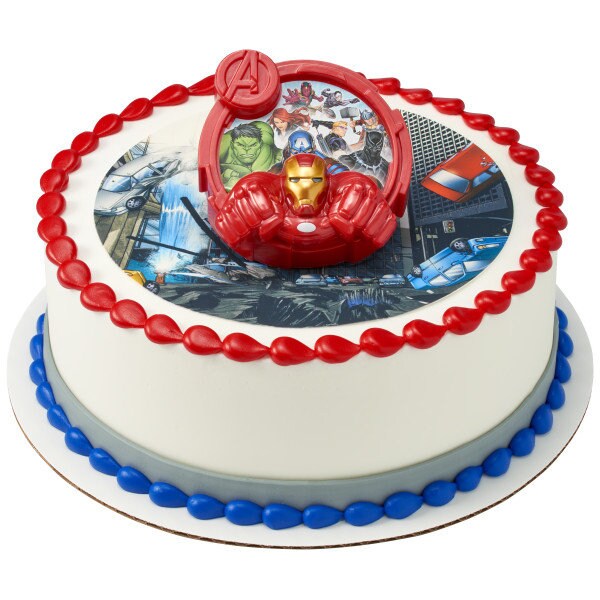 AVENGERS Cake Topper Unify Marvel Comics Iron Man Decoration Decoset Birthday