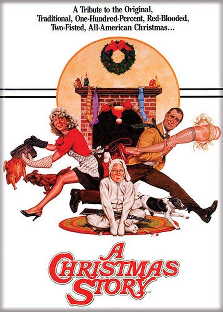 A CHRISTMAS STORY Poster Magnet for Refrigerators and Lockers Classic Movie Funny