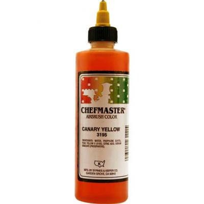 CANARY YELLOW Chefmaster Airbrush Color 9-Ounce - Custom Cake Cupcake Decorating