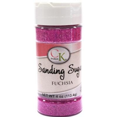 FUCHSIA Sanding Sugar - For Cupcakes, Cakes, Cookies, Parties - 4 oz. Craft Supply