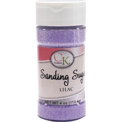 LILAC Sanding Sugar - For Cupcakes, Cakes, Cookies, Parties - 4 oz.