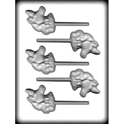 UNICORN HEAD Sucker Hard Candy Mold -- Magical Rainbow Fantasy Mane Party