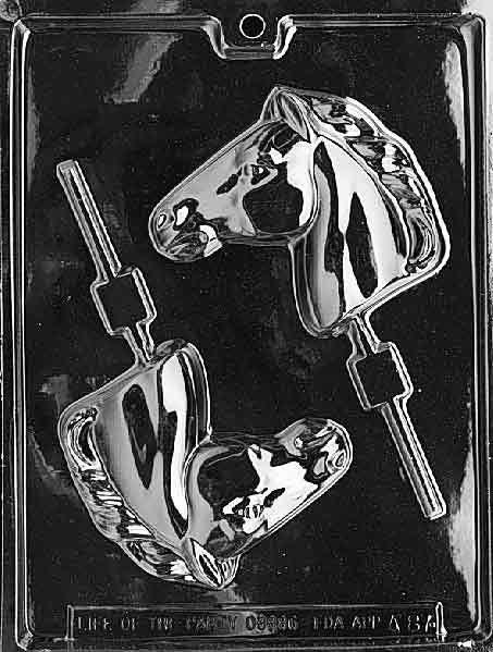 HORSE HEAD LOLLY Animal Sucker Chocolate Candy Mold
