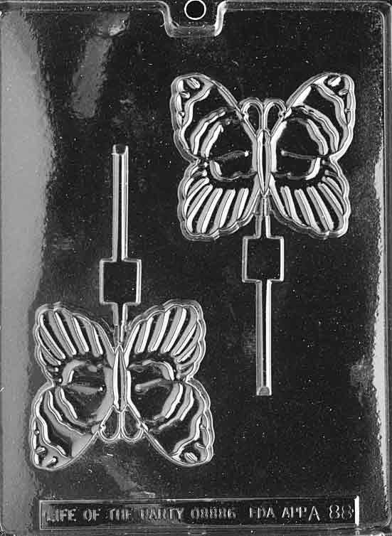 BUTTERFLY LOLLY Sucker Chocolate Candy Mold