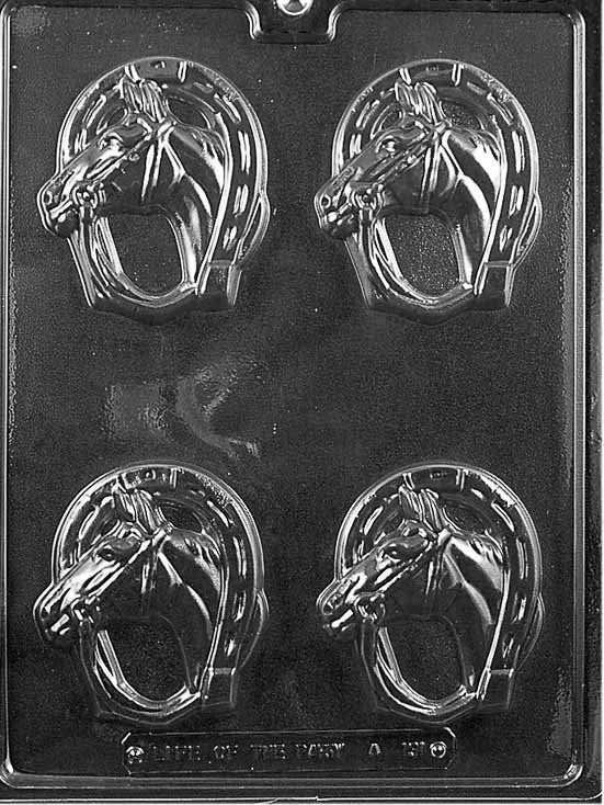 HORSE HEAD and HORSE Shoe Animal Chocolate Candy Mold