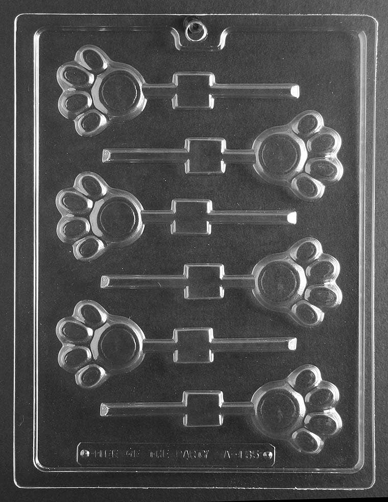 PAW LOLLY Animal Sucker Chocolate Candy Mold Craft Supply