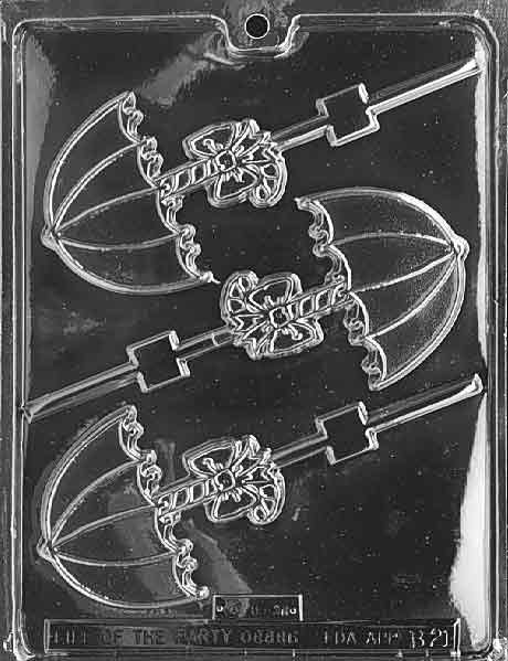 UMBRELLA LOLLY Baby Sucker Chocolate Candy Mold