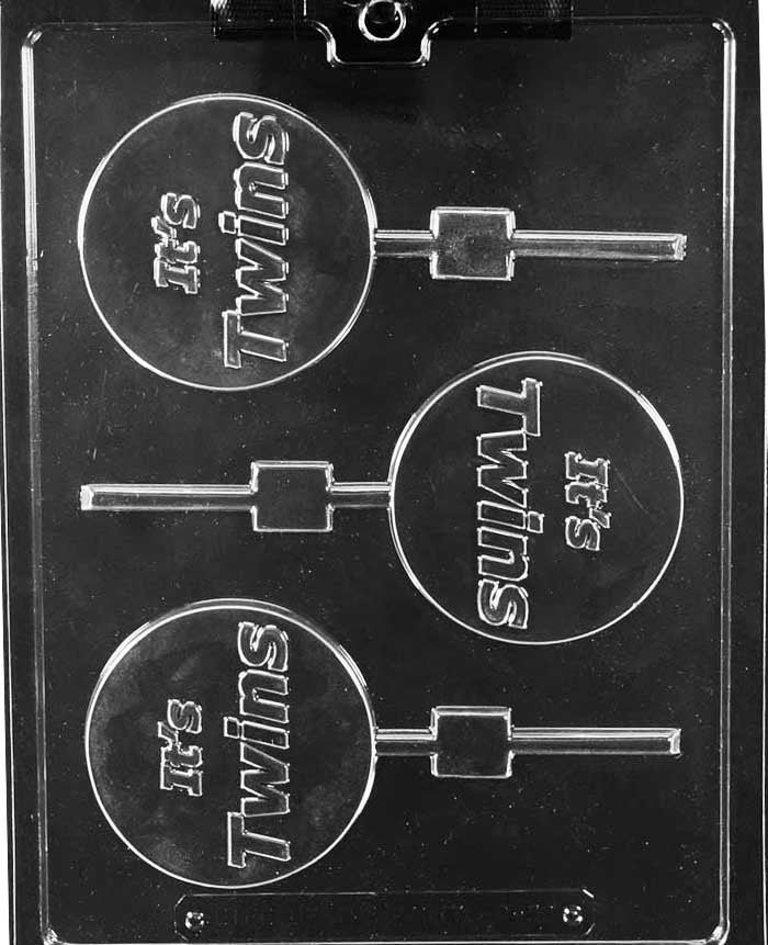 IT'S TWINS LOLLY Baby Sucker Chocolate Candy Mold