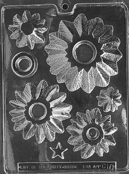 5 PIECE STACK TREE Christmas Chocolate Candy Mold