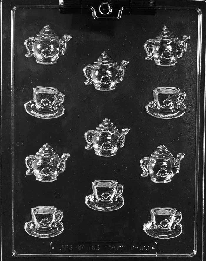 TEA POTS & CUPS Bite Size Chocolate Candy Mold