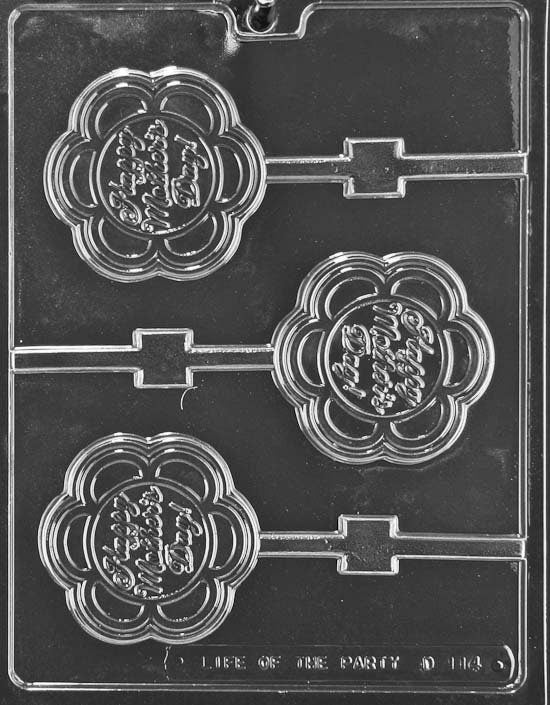 HAPPY MOTHER'S DAY Lolly Sucker Chocolate Candy Mold