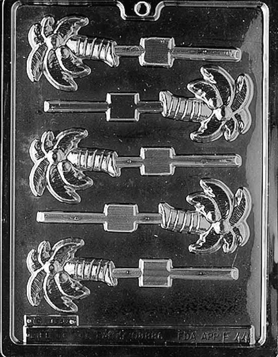 PALM TREE LOLLY Sucker Chocolate Candy Mold