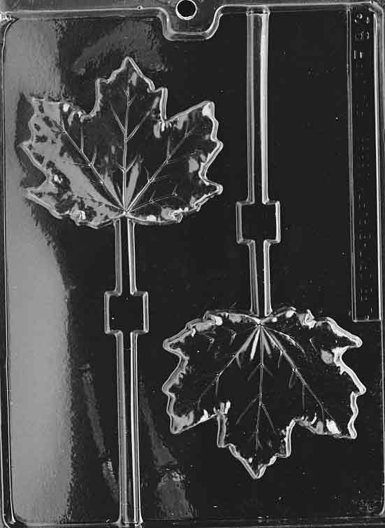 LARGE MAPLE LEAF Lolly Sucker Chocolate Candy Mold