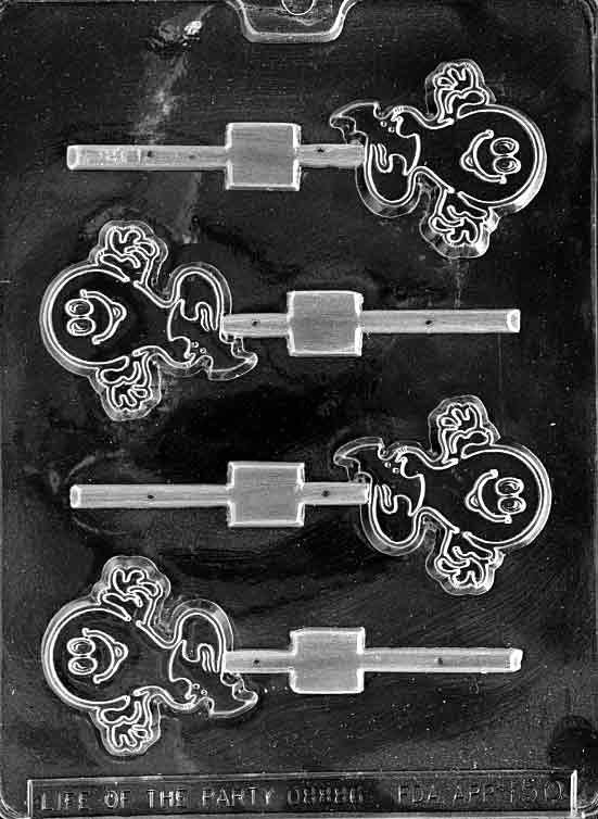 CUTE GHOST LOLLY Halloween Sucker Chocolate Candy Mold