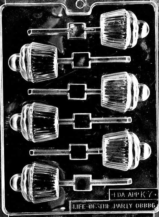CUPCAKE LOLLY Sucker Chocolate Candy Mold