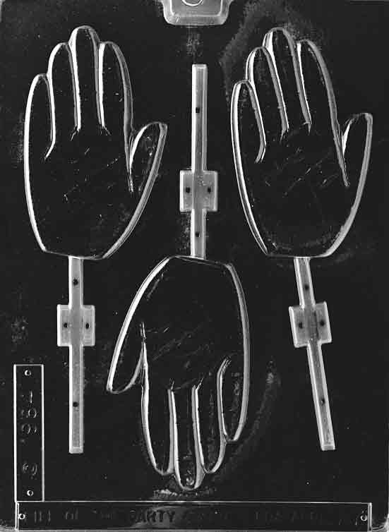 THE HAND LOLLY Sucker Chocolate Candy Mold