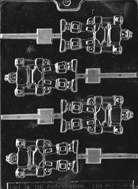 ROBOT LOLLY Sucker Chocolate Candy Mold
