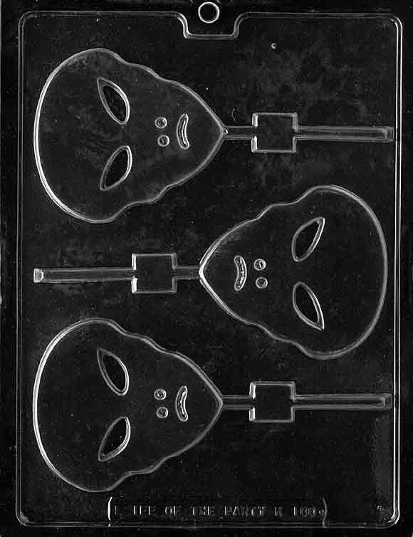 ALIEN LOLLY Sucker Chocolate Candy Mold Craft Supply
