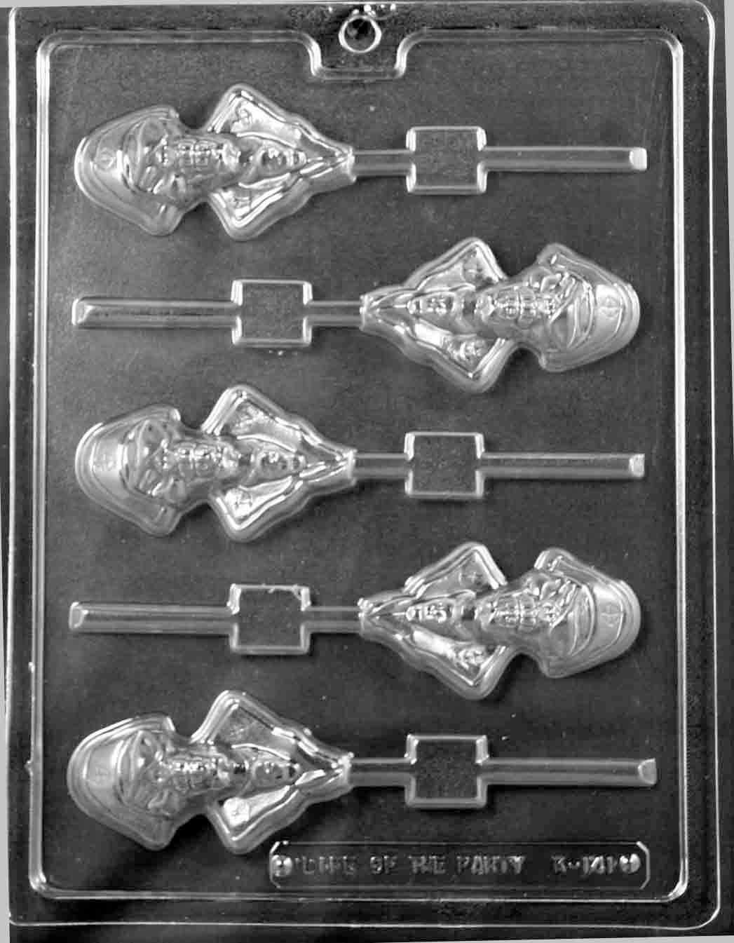DETAILED PIRATE LOLLY Sucker Chocolate Candy Mold