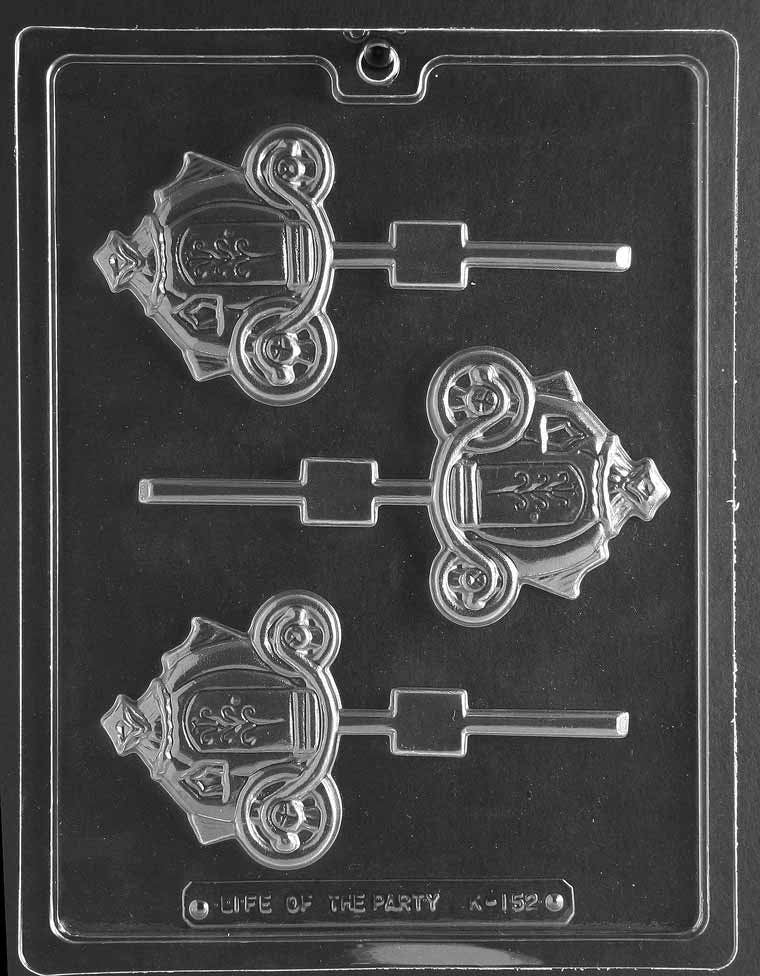 PUMPKIN COACH LOLLY Sucker Chocolate Candy Mold