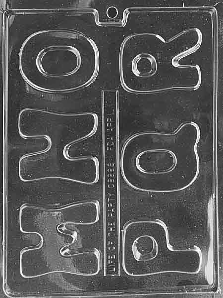 LETTERS - M, N, O, P, Q, R Chocolate Candy Mold