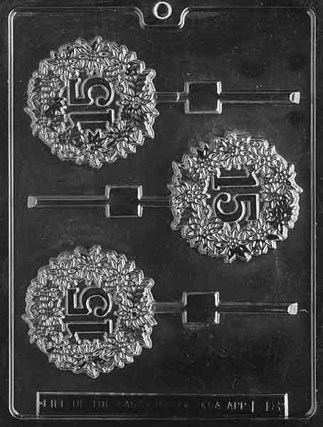 15TH ANNIVERSARY LOLLY Sucker Chocolate Candy Mold Craft Supply