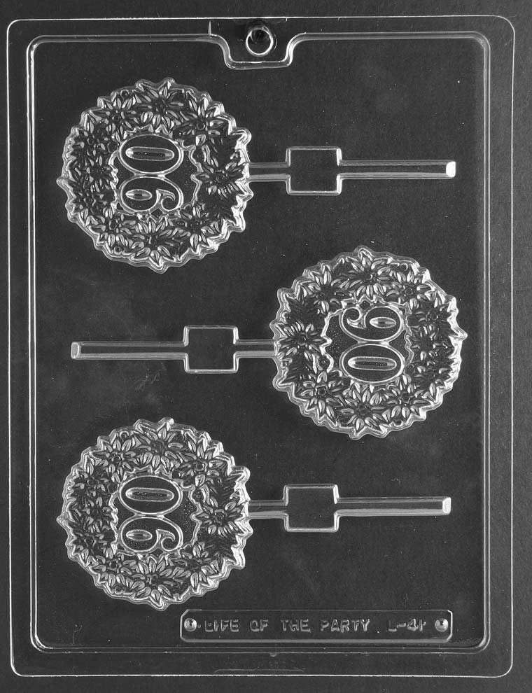 ANNIVERSARY 90th #90 LOLLY Sucker Chocolate Candy Mold