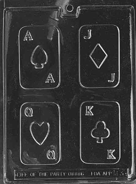 PLAYING CARDS POKER Chocolate Candy Mold
