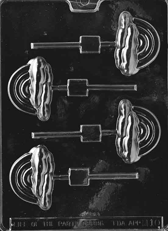 RAINBOW LOLLY Sucker Chocolate Candy Mold