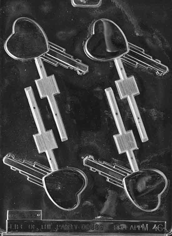KEY LOLLY Sucker Chocolate Candy Mold