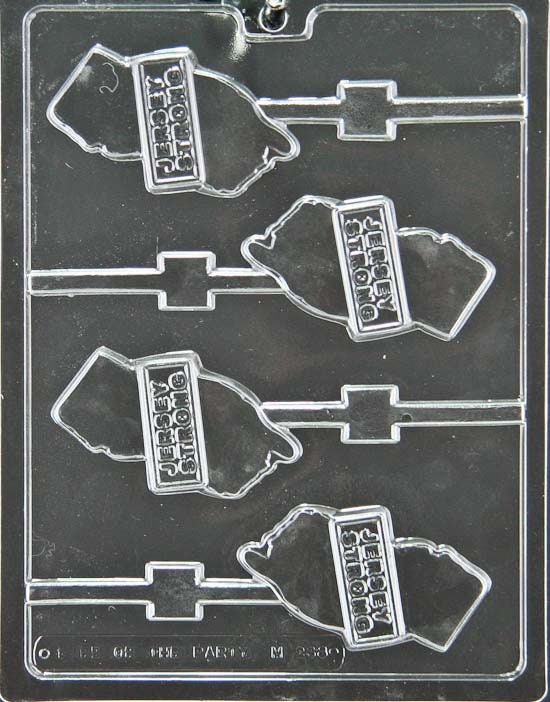 JERSEY STRONG LOLLY Sucker Chocolate Candy Mold