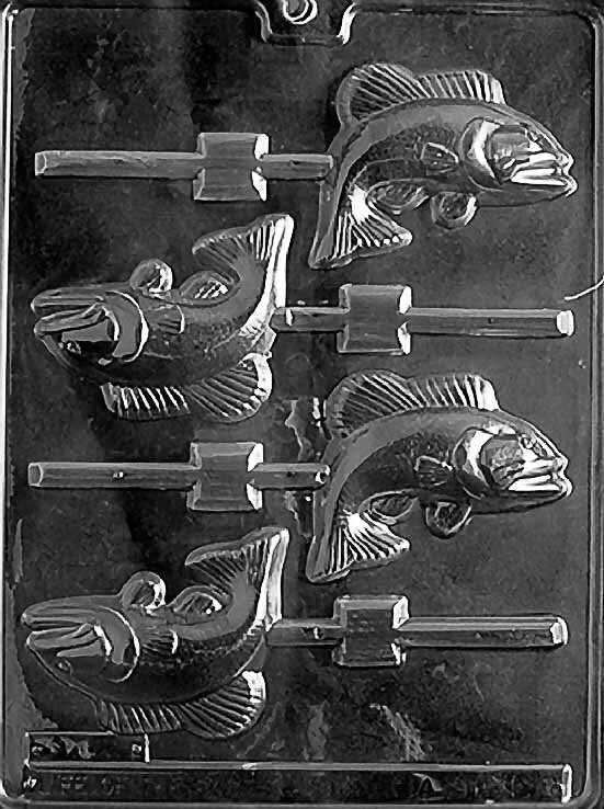 FISH LOLLY Sucker Chocolate Candy Mold