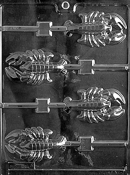 LOBSTER LOLLY Sucker Chocolate Candy Mold