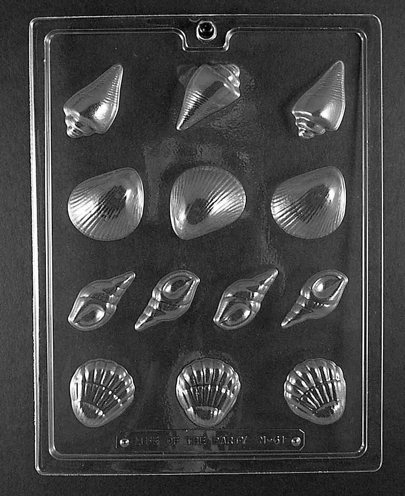 SEA SHELL ASSORTMENT Chocolate Candy Mold