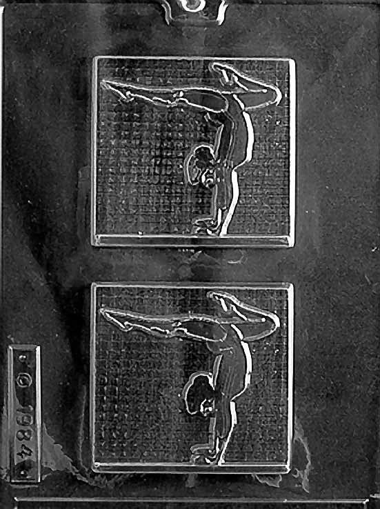 FEMALE GYMNAST Sports Chocolate Candy Mold Craft Supply